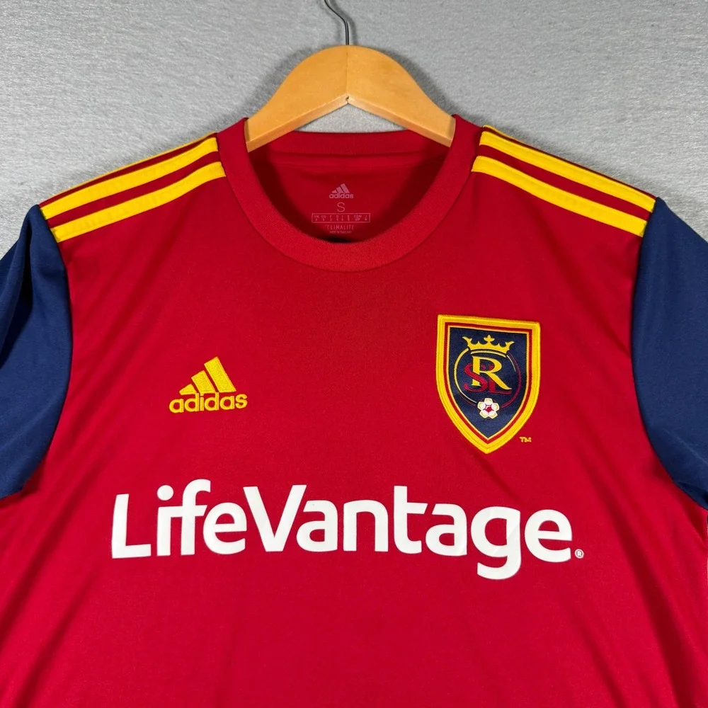 Adidas‎ Real Salt Lake MLS Soccer Jersey Mens Small Red Climalite CE6275 2017